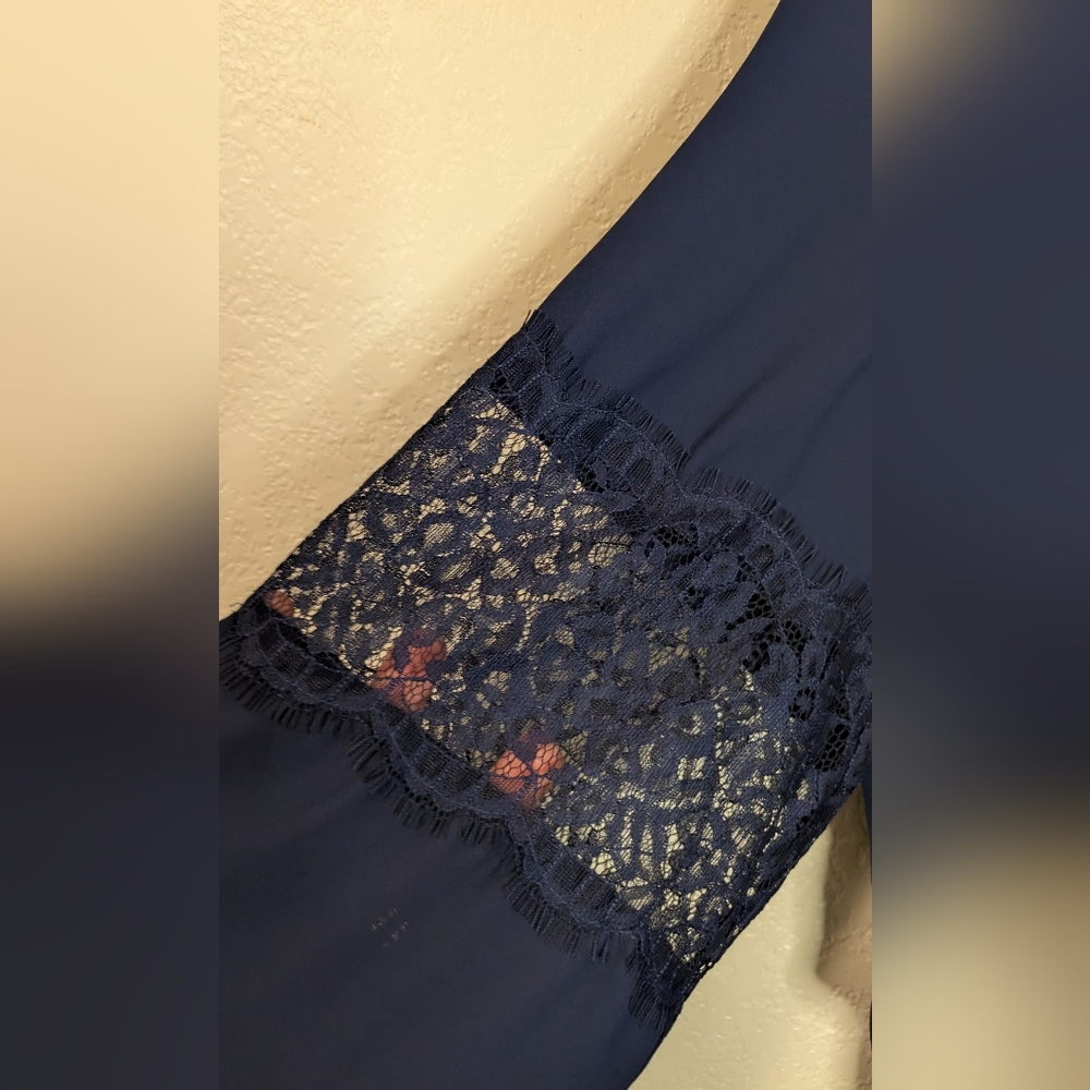 Express Navy Long Sleeve Dress - Picture 6 of 9